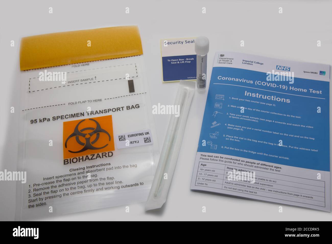 Coronavirus test kit Stock Photo