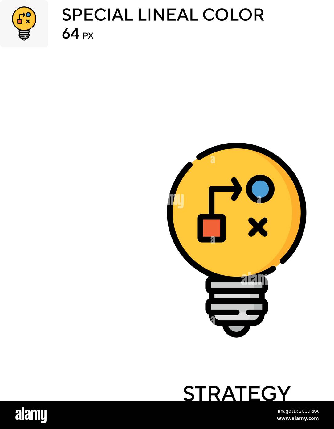 Strategy Special lineal color icon. Illustration symbol design template ...