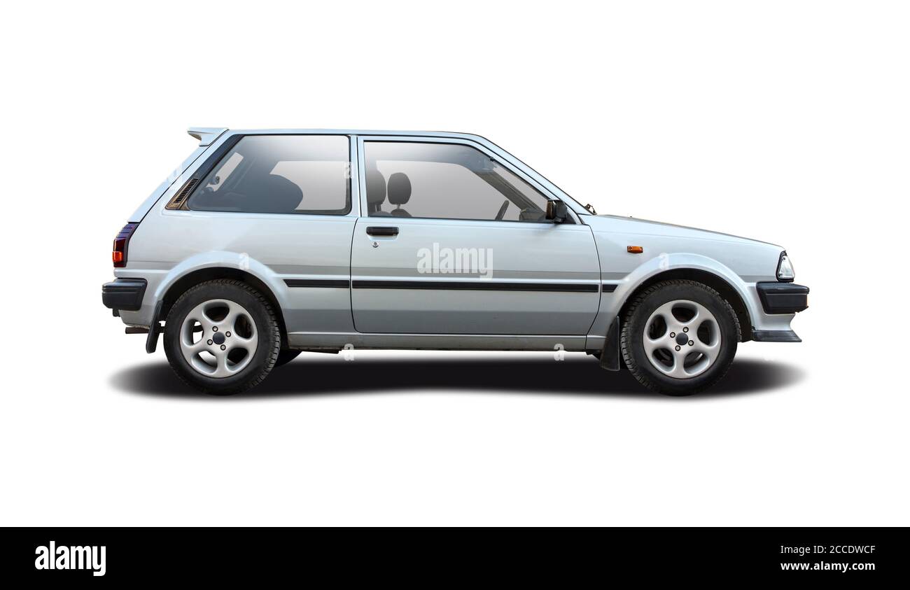 Japanese sport hatchback car isolated on white Stock Photo Alamy