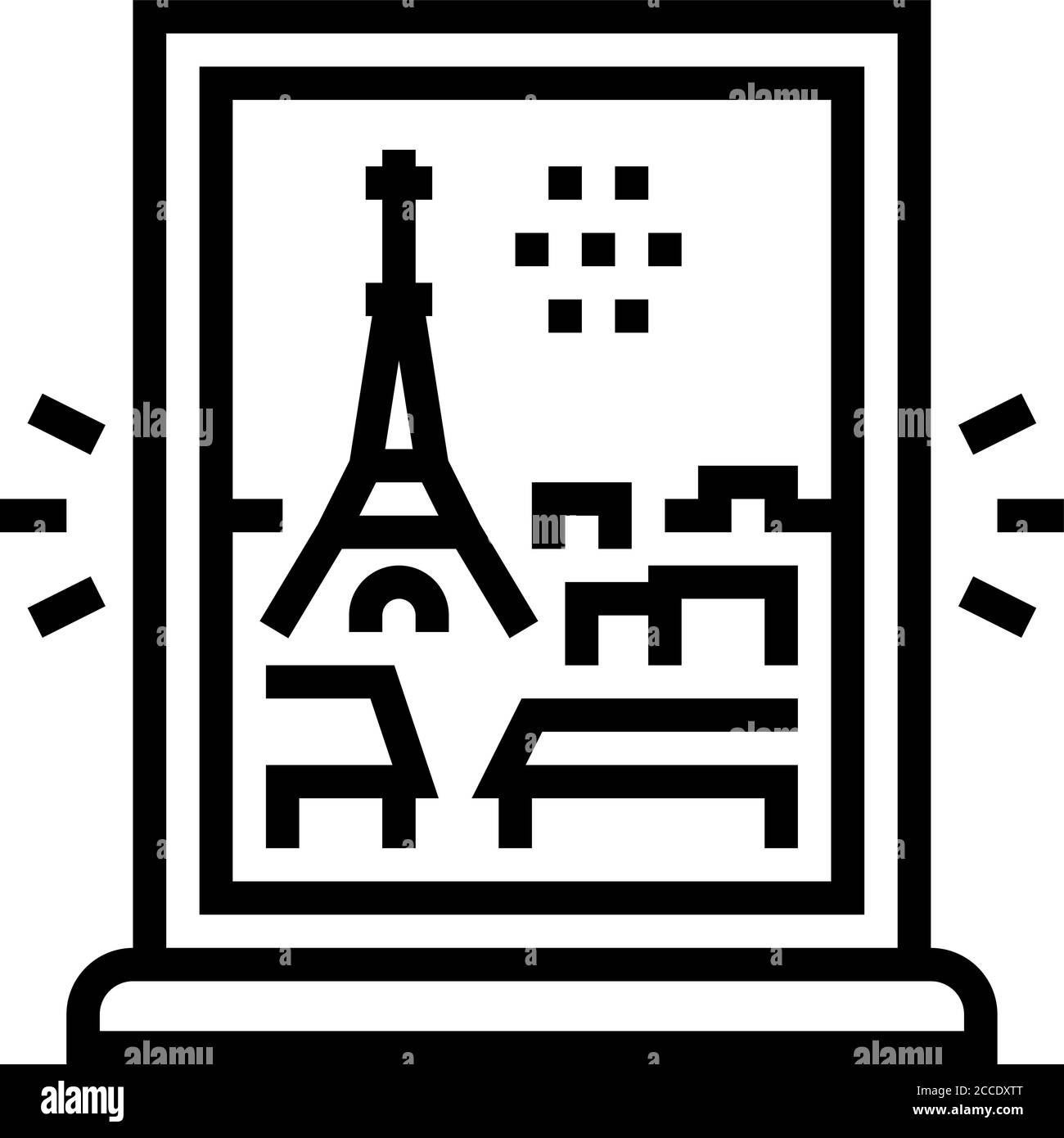 Paris computer screen Stock Vector Images - Alamy