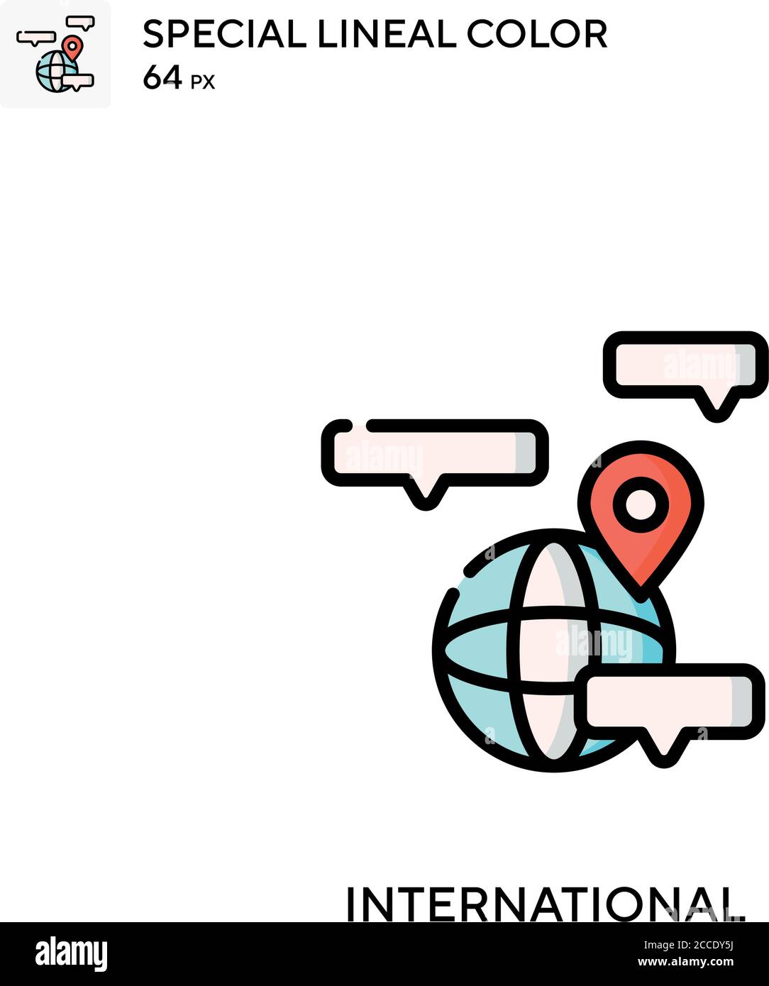 International Special lineal color icon. Illustration symbol design ...