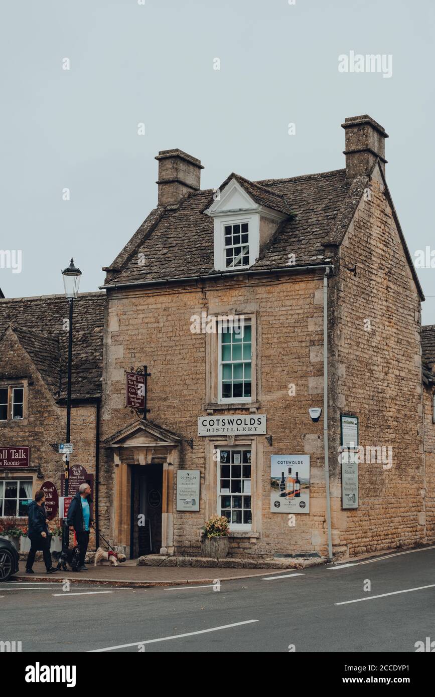 BourtonontheWater, UK July 10, 2020 Facade of Cotswolds