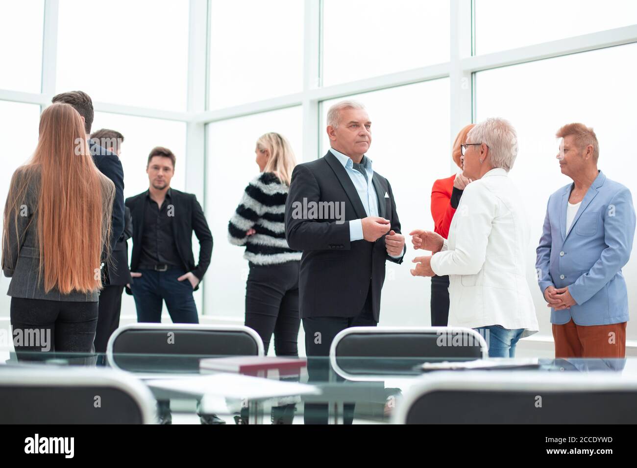 Front view of an office Stock Photo