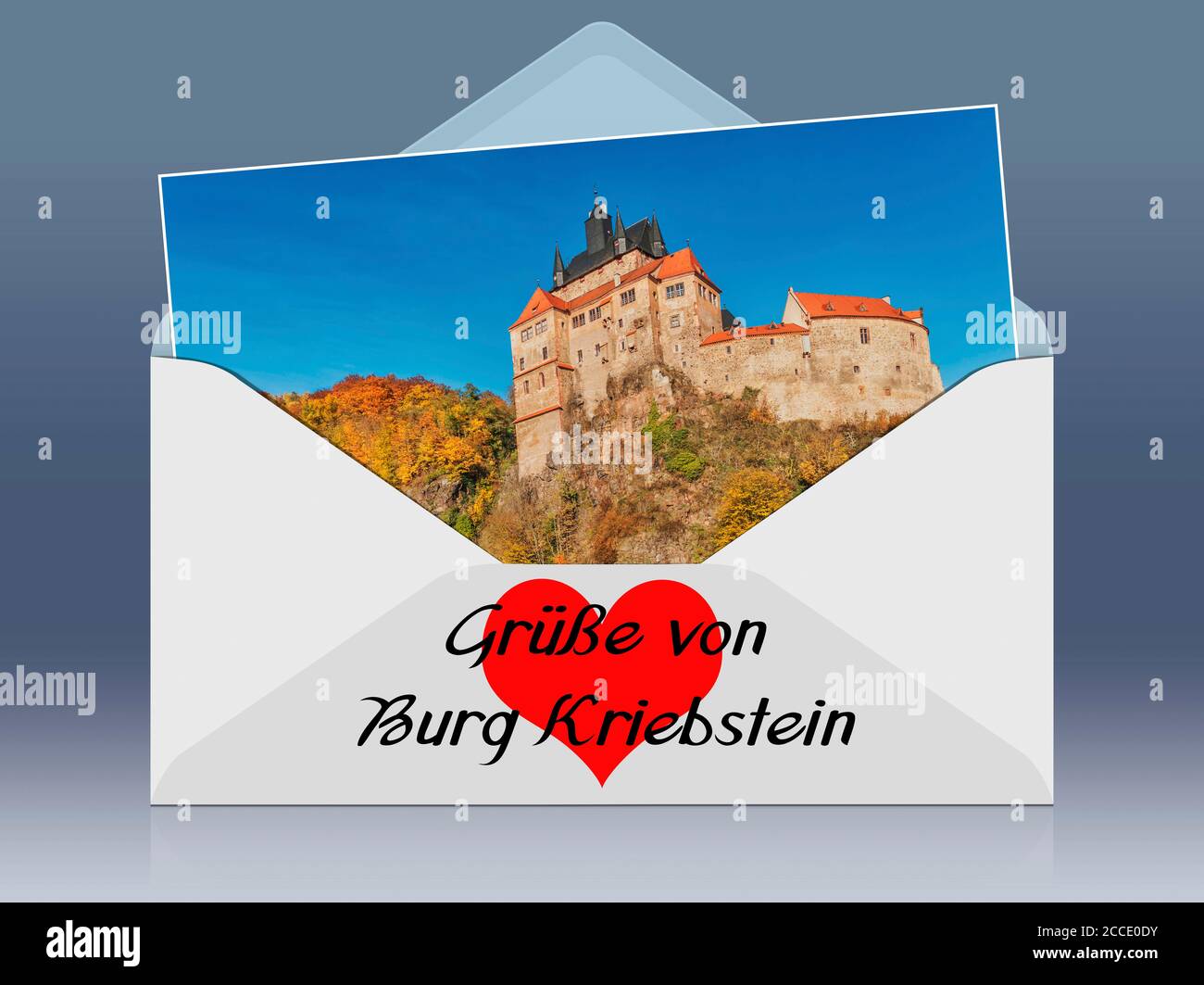 Castle Kriebstein, Middle Saxony, Saxony, Germany, Europe Stock Photo