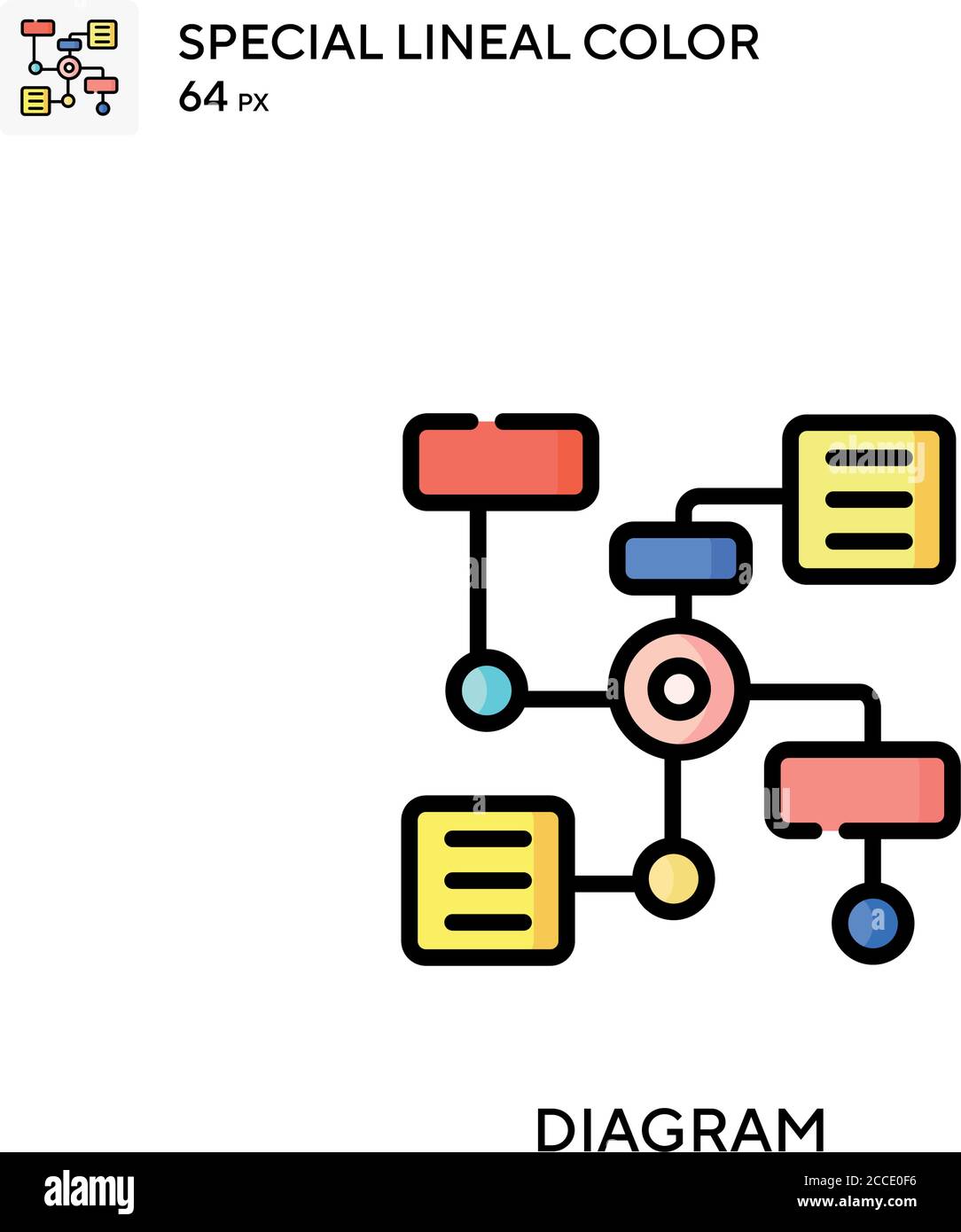 Diagram Special lineal color icon. Illustration symbol design template ...