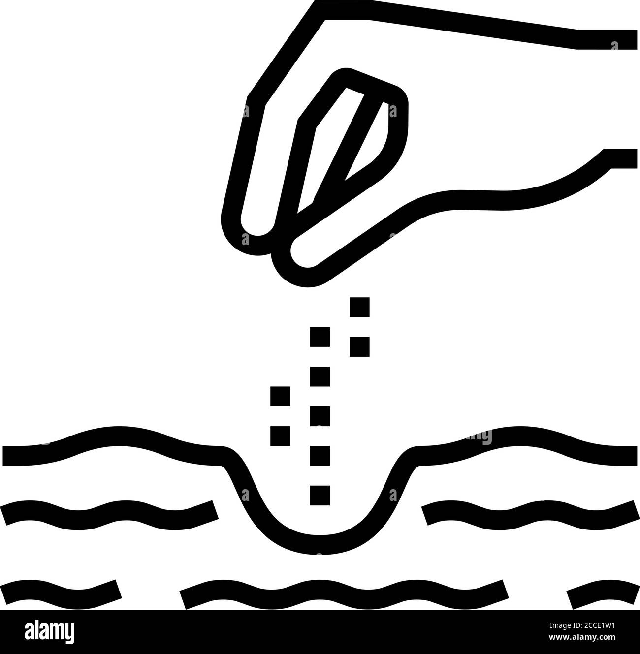 Hand sowing seeds Black and White Stock Photos & Images - Alamy