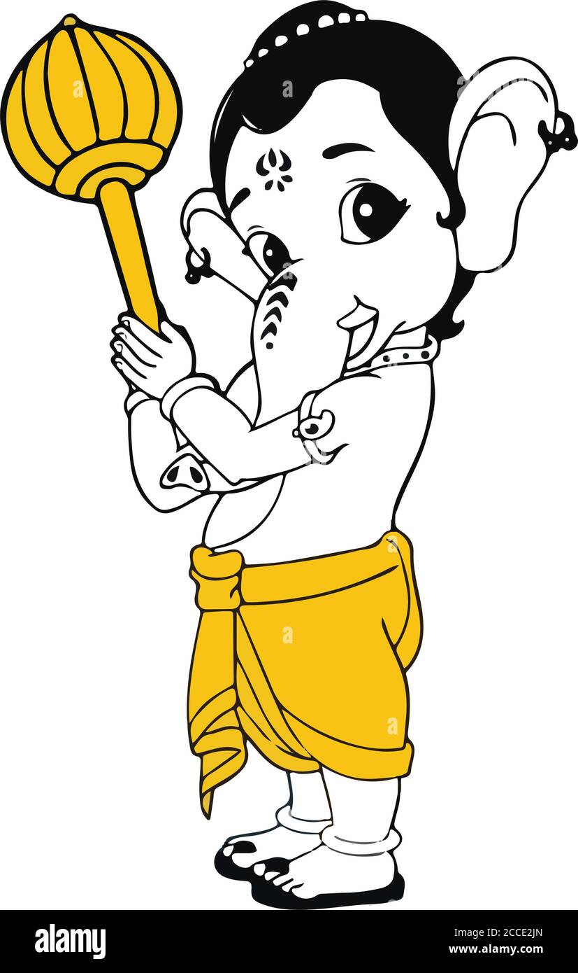 Creative illustration hindu lord ganesha elephant hi-res stock photography  and images - Page 2 - Alamy