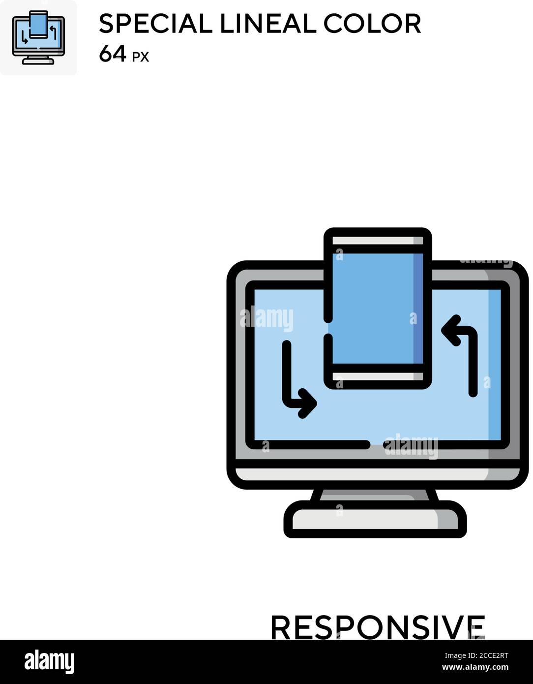 Responsive Special lineal color icon. Illustration symbol design ...