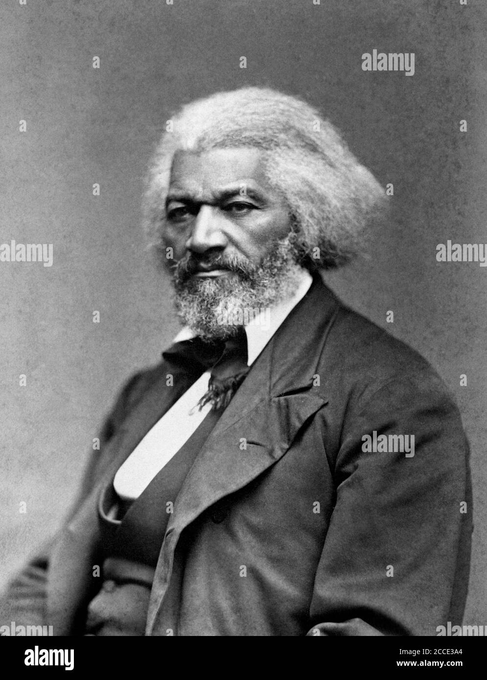 Portrait of Frederick Douglass (1818-1895), c.1879. Douglass, a former slave, was an American social reformer, abolitionist, orator, writer, and statesman Stock Photo