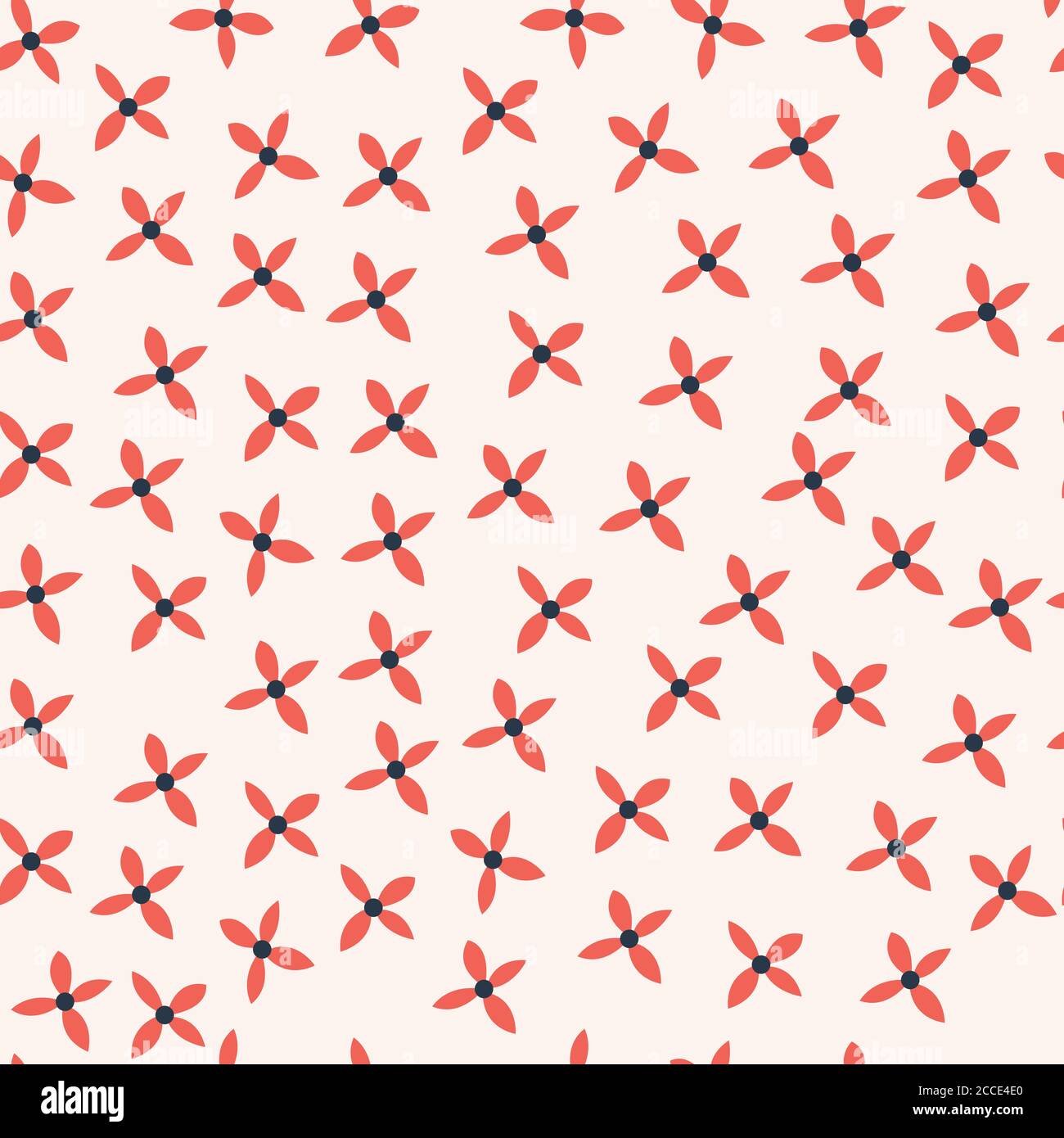 Seamless pattern design with hand drawn flowers and floral elements ...