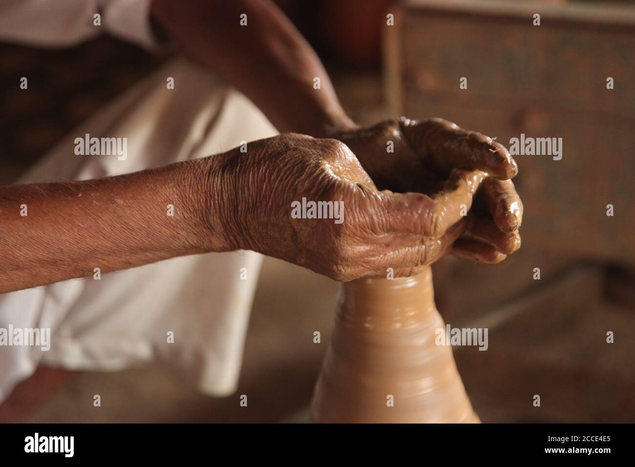 Clay Potter, Making Clay Pot, Indian Potter, Master at the potter's