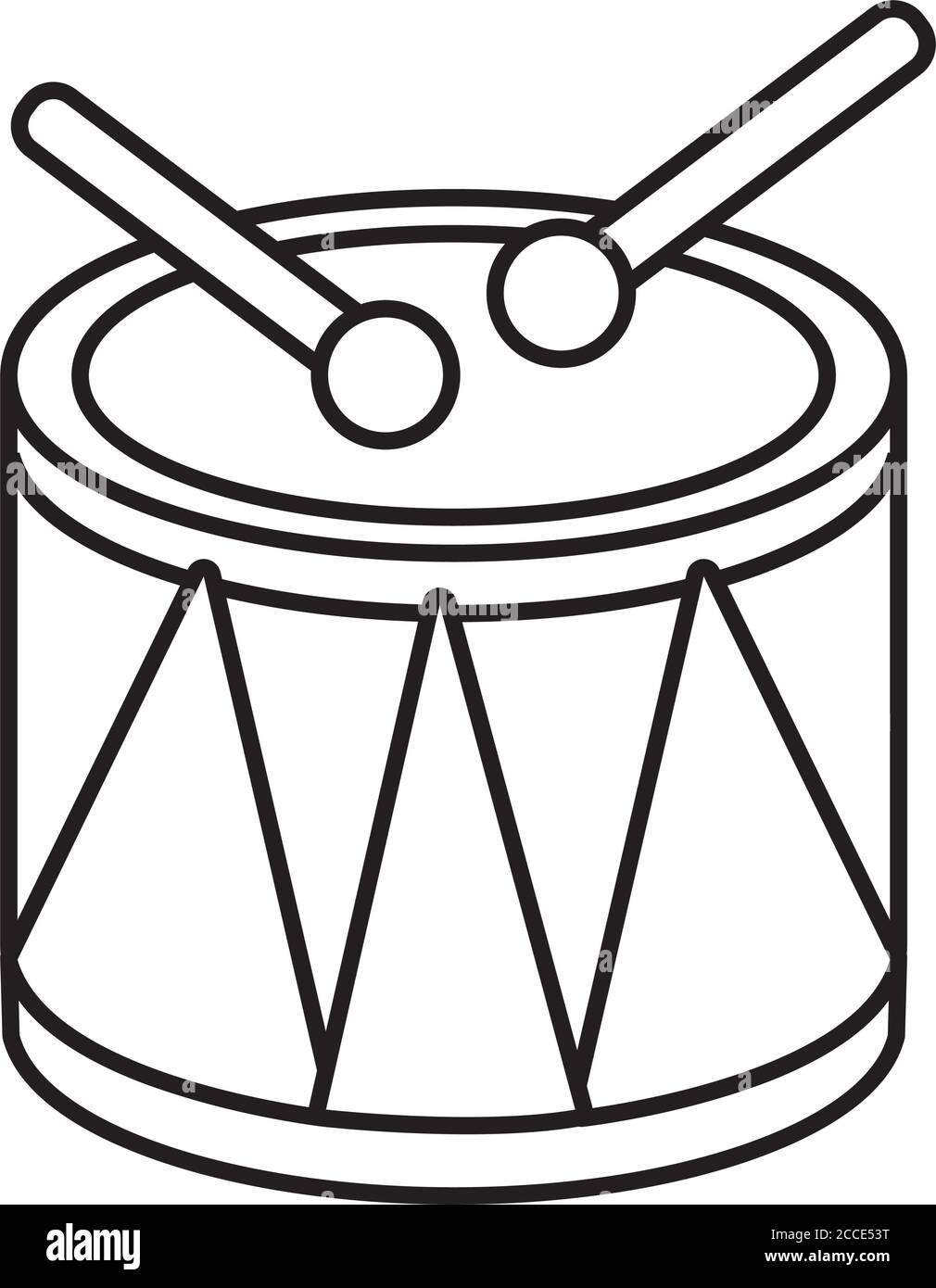 drum instrument line style icons vector illustration design Stock ...