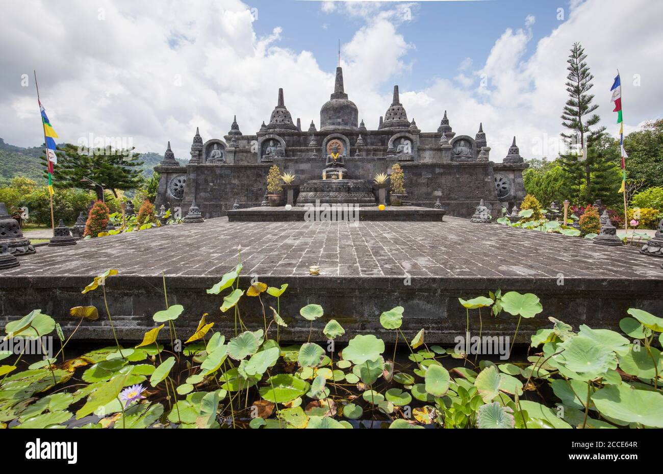 Brahma Vihara Monastery, Banjar, Bali Stock Photo