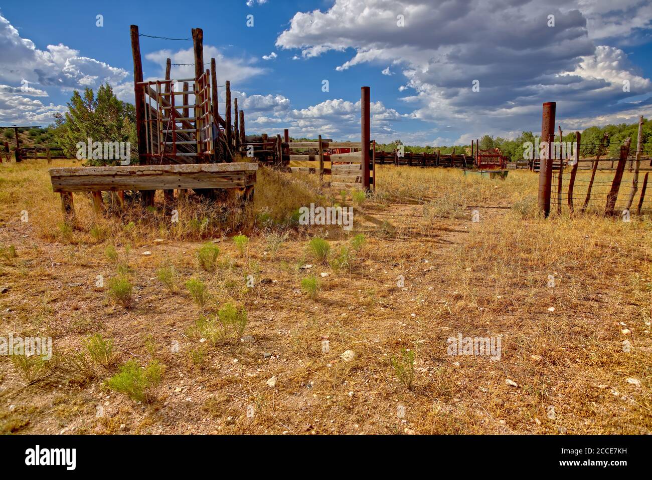 A cattle corral in the Prescott National Forest east of