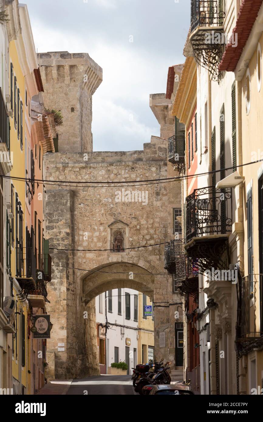 Portal de Sant Roc, Mao, Mahon, Menorca Stock Photo
