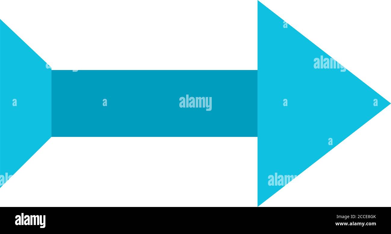arrow pointing right flat style icon design of direction web forward ...