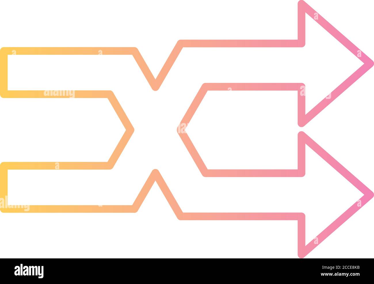 shuffle arrow gradient style icon design of direction web forward and ...