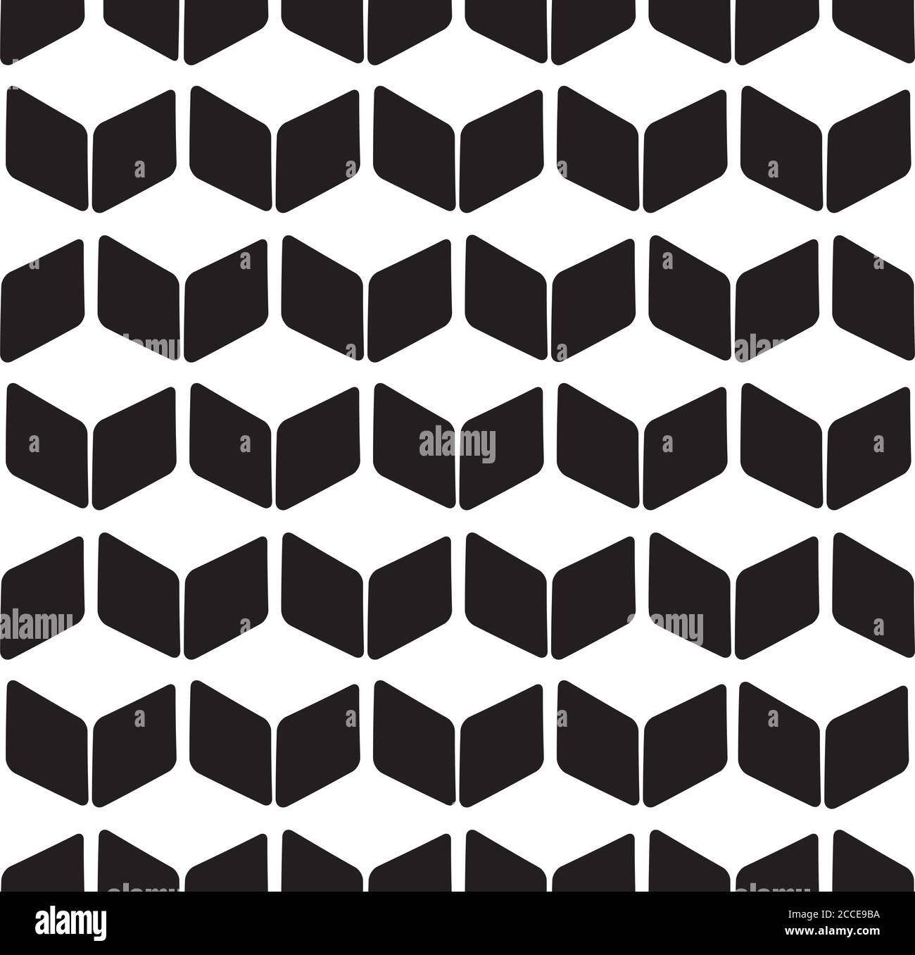 Seamless background with black rhombuses Stock Vector
