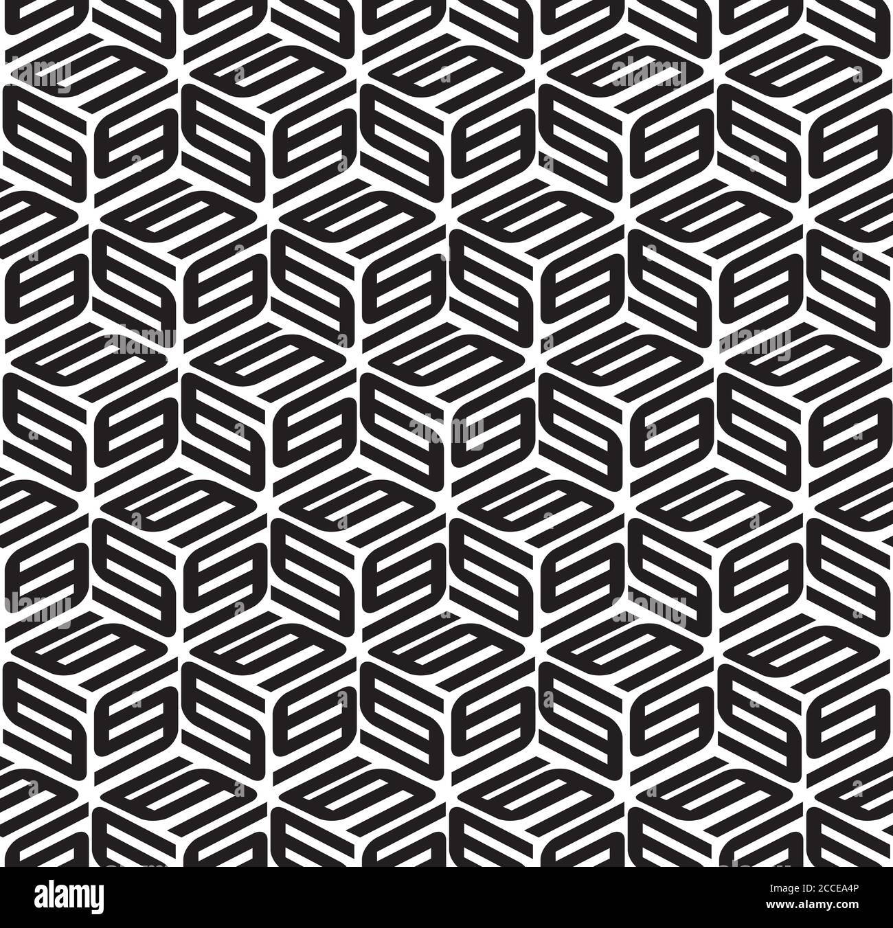 Seamless texture with black S letters Stock Vector