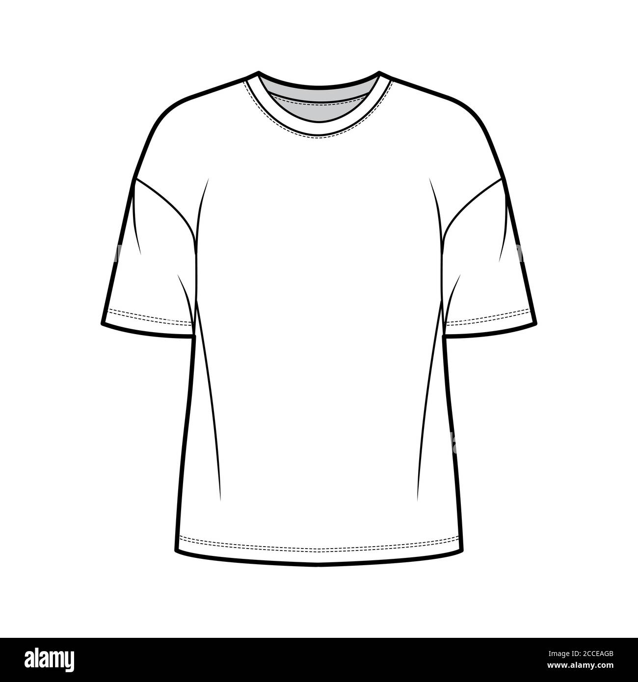 Premium Vector  Men t shirt fashion flat sketch template