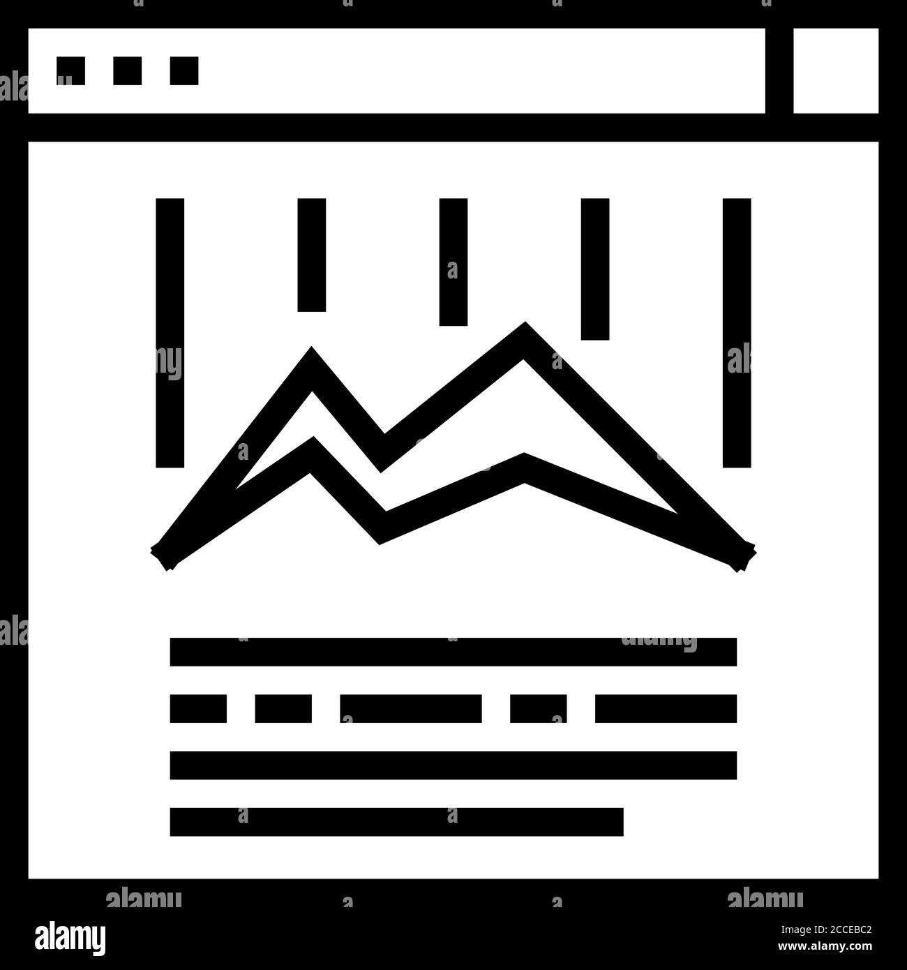 online chart line icon vector illustration Stock Vector Image & Art - Alamy