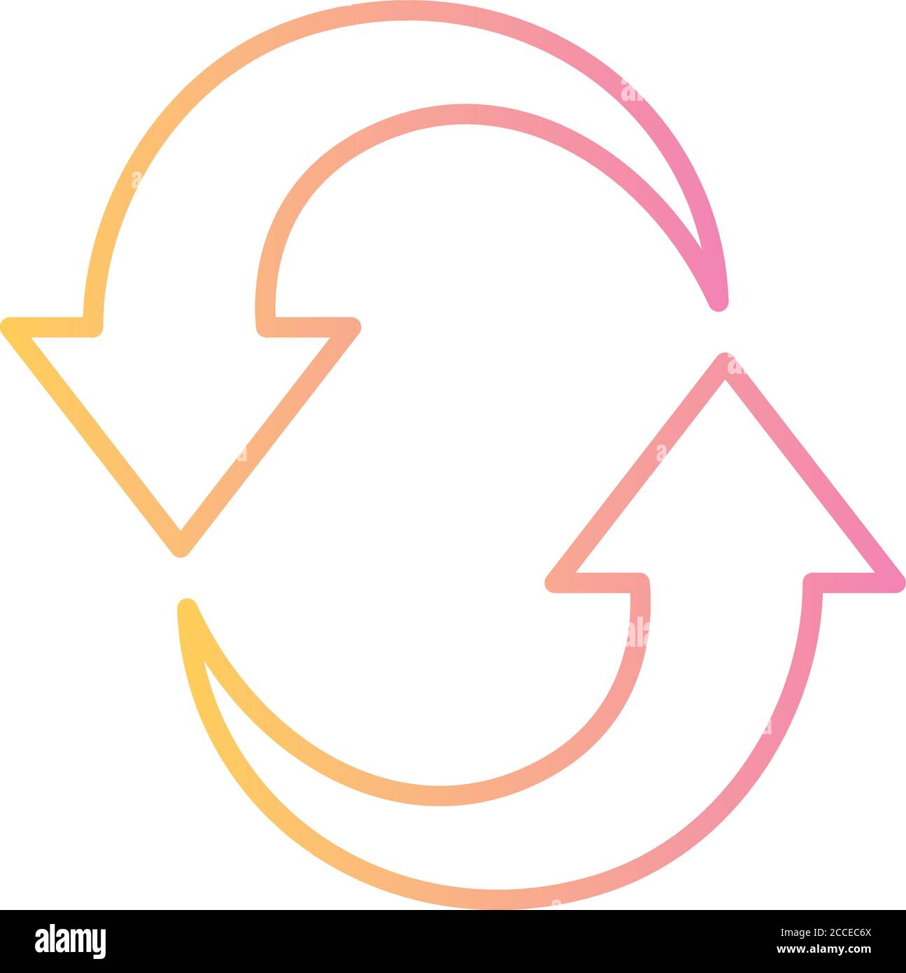 refresh arrow gradient style icon design of direction web forward and ...