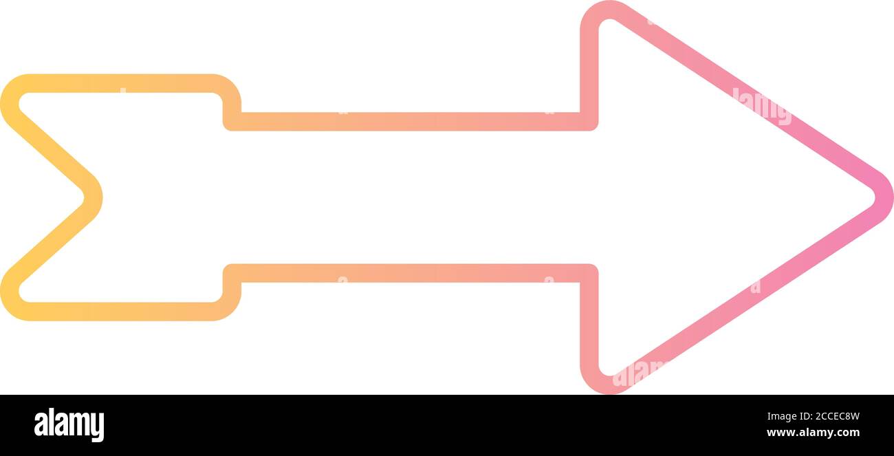 right direction arrow gradient style icon design of web forward and ...