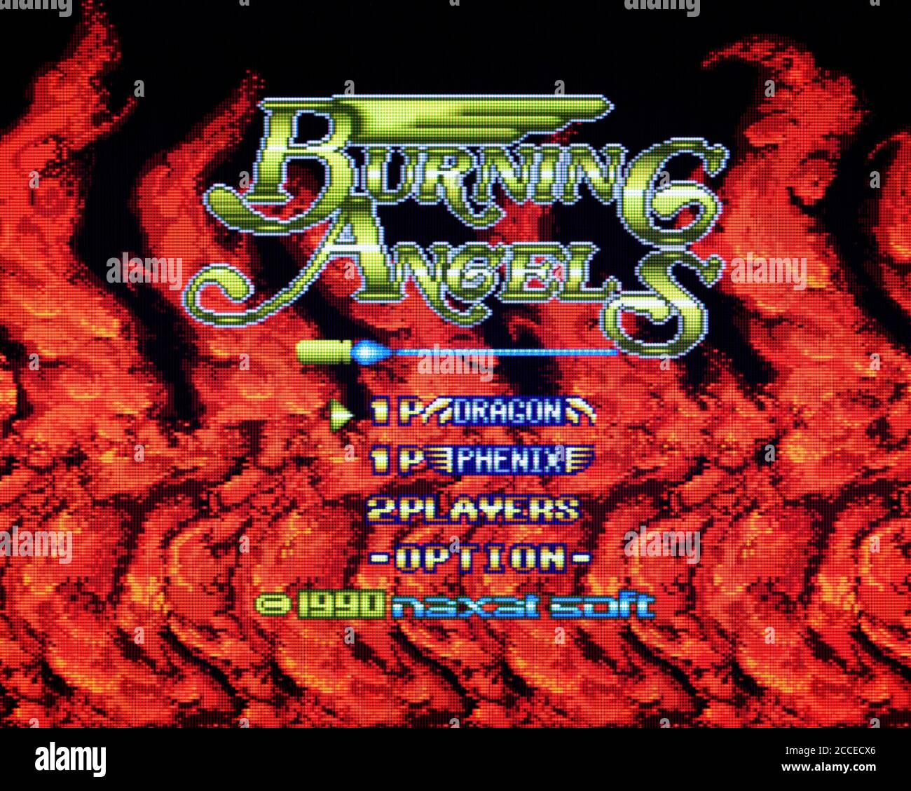 Burning Angels PC Engine Videogame Editorial use only Stock Photo