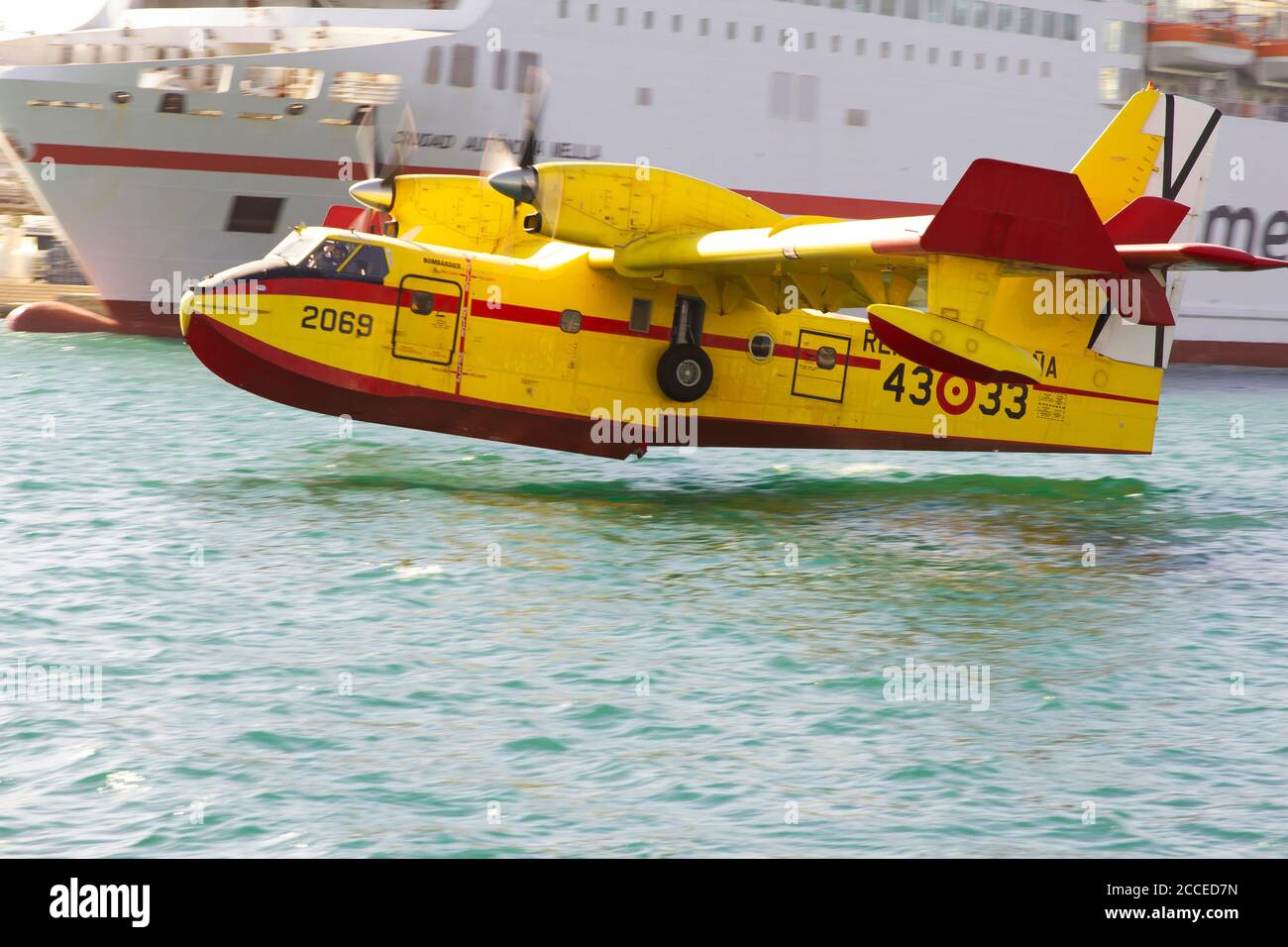 Firefighter Airplane Stock Photo