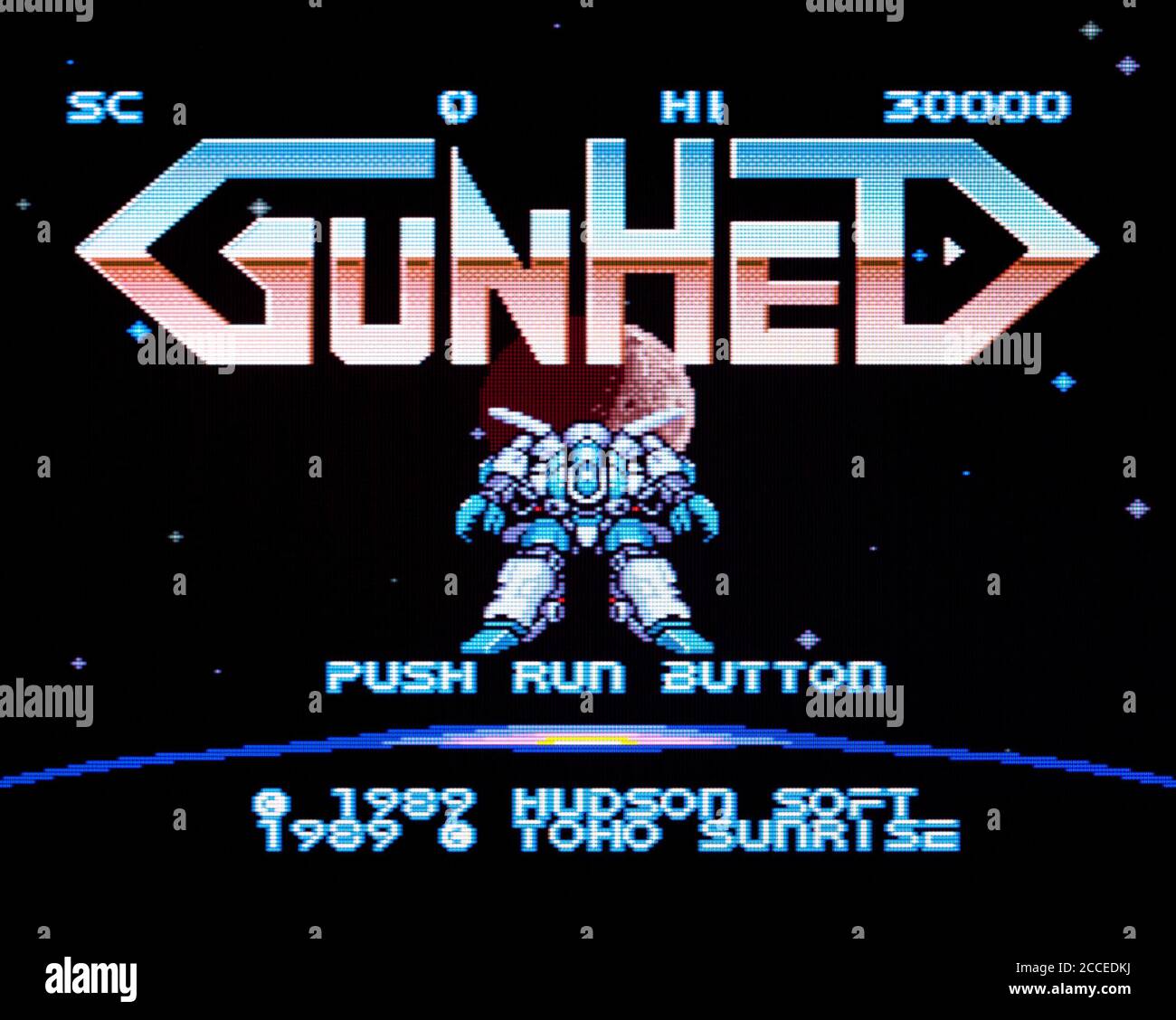 Gunhed - PC Engine Videogame - Editorial use only Stock Photo