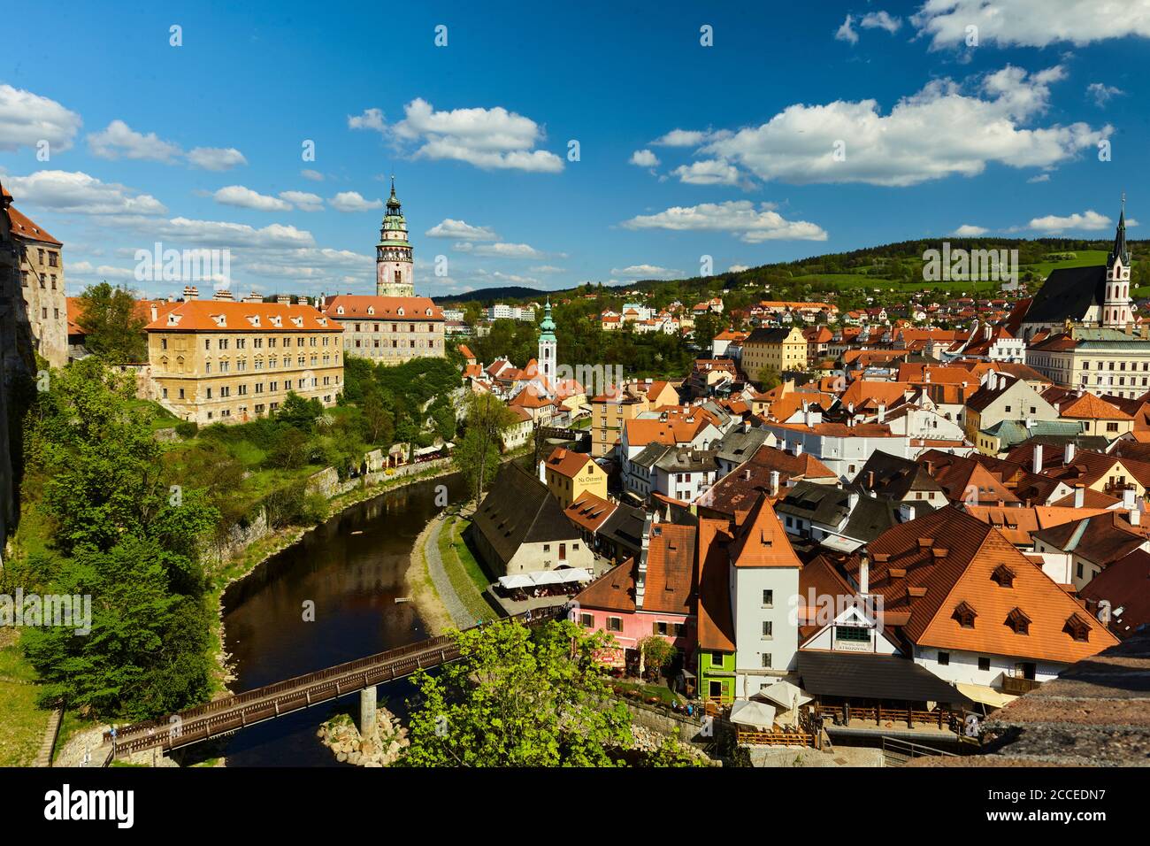 Cesky Krumlov, Krumau, CZ, Czech, Moldau River, Unesco Town, Europe ...