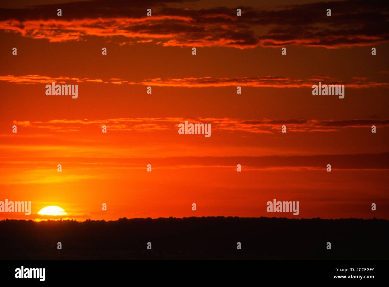 Sunset over Otter Tail Lake, Minnesota, USA Stock Photo - Alamy