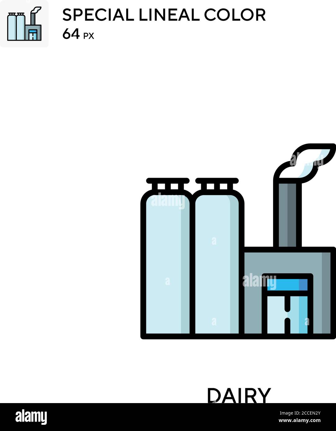 Dairy Special lineal color icon. Illustration symbol design template ...