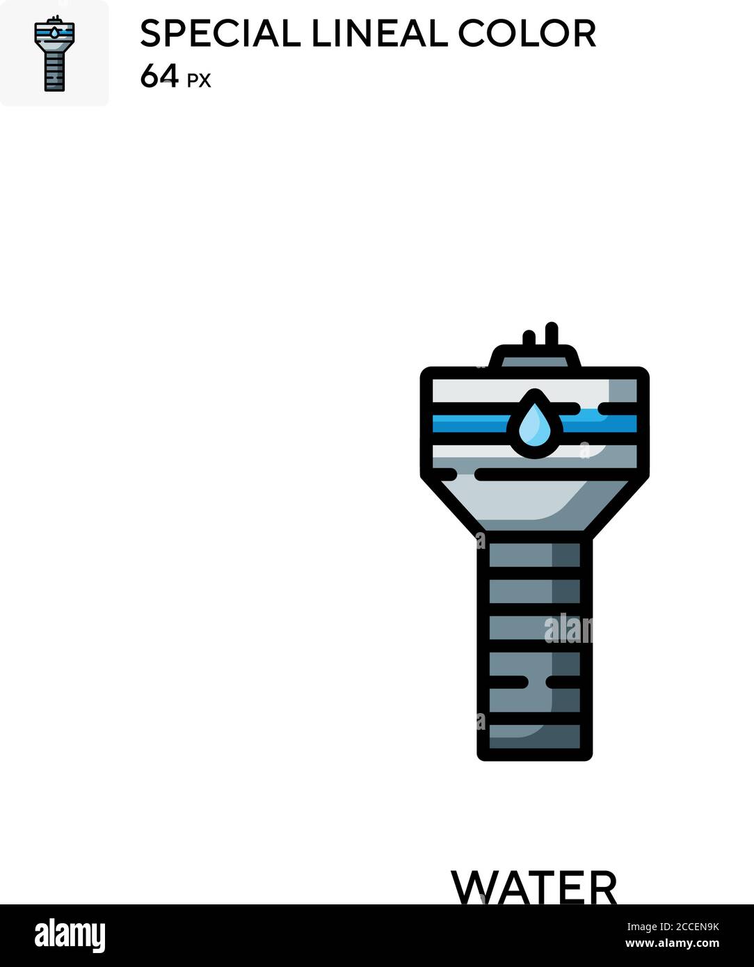 Water Special lineal color icon. Illustration symbol design template ...