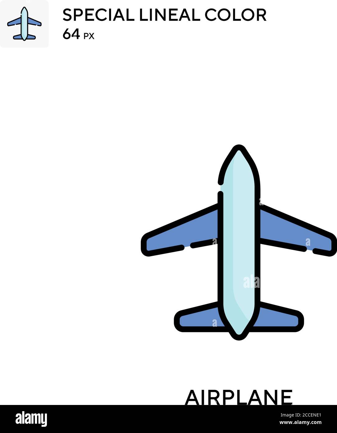 Airplane Special Lineal Color Icon Illustration Symbol Design Template For Web Mobile Ui Element Stock Vector Image Art Alamy