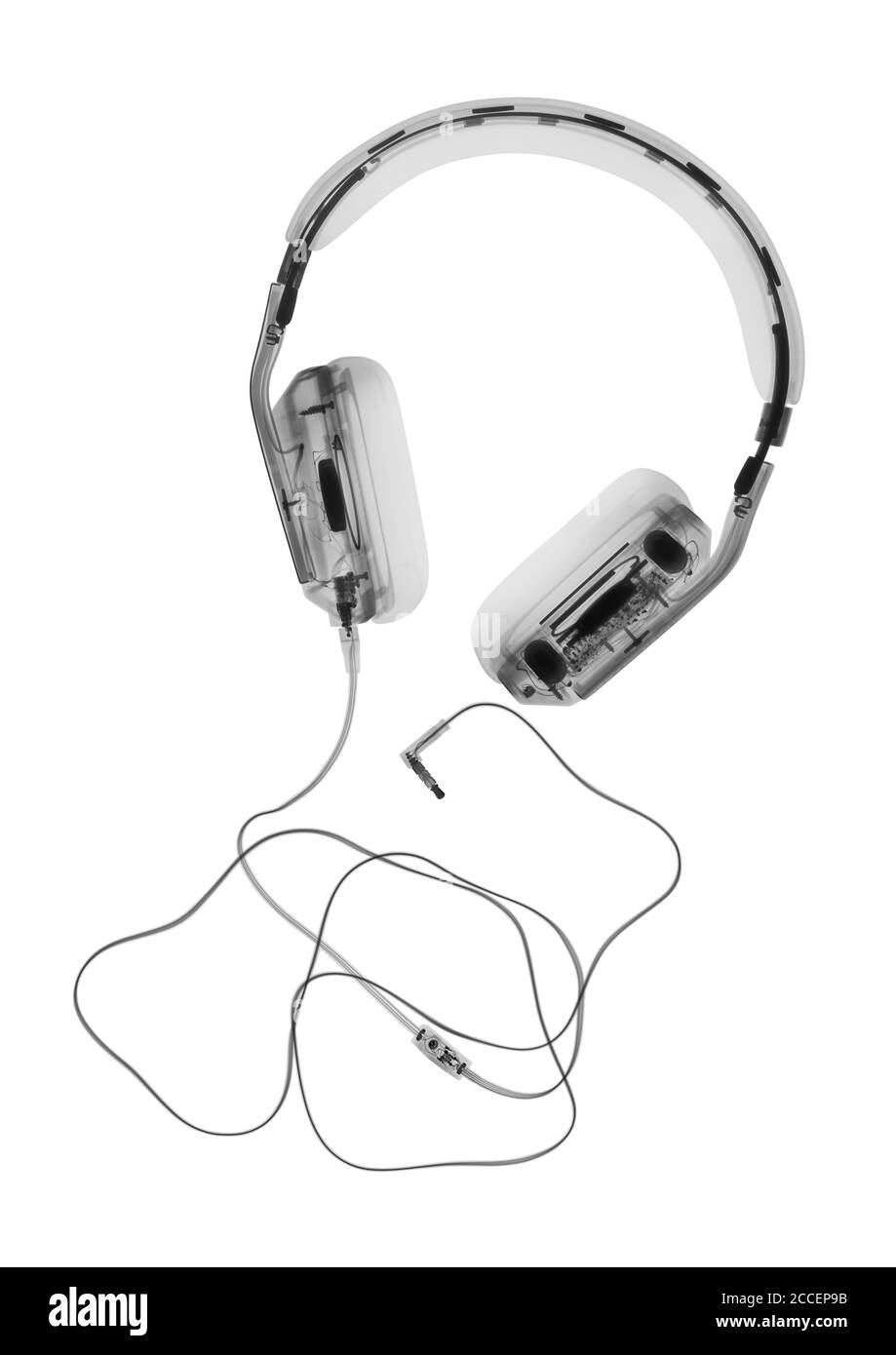 Headphones, X-ray Stock Photo