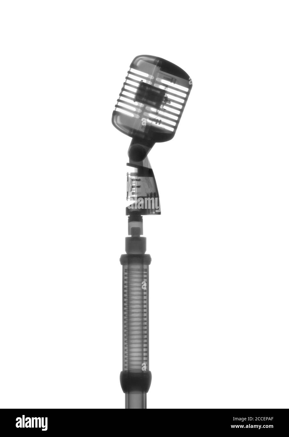 Microphone, X-ray Stock Photo