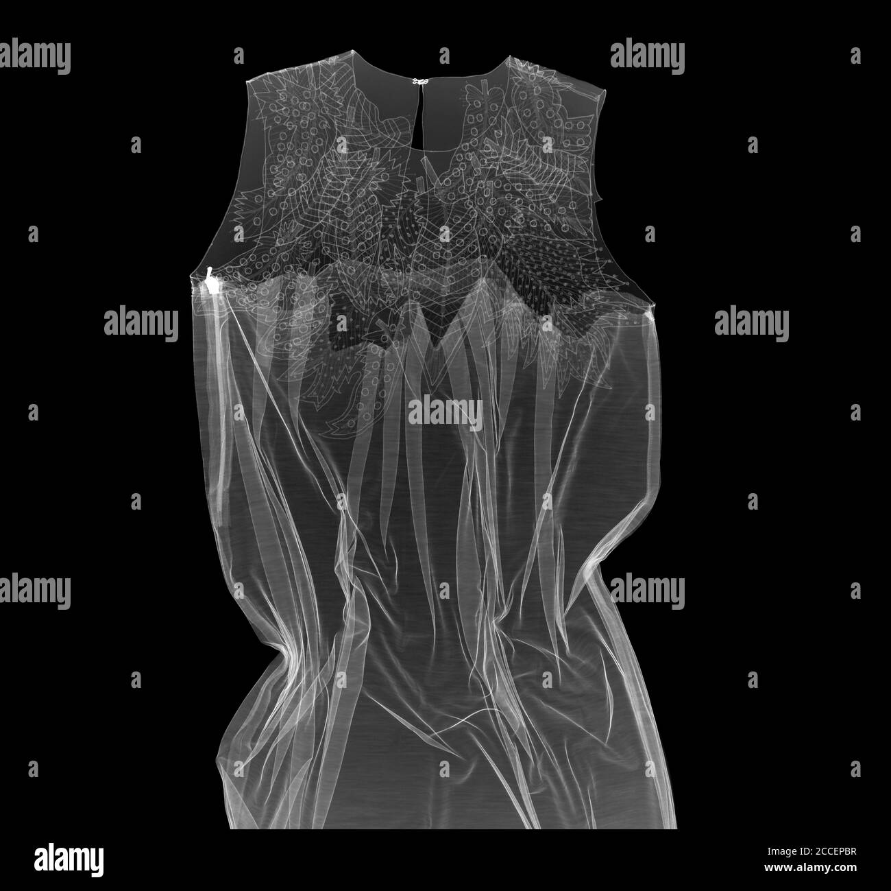 Fashion dress, X-ray Stock Photo