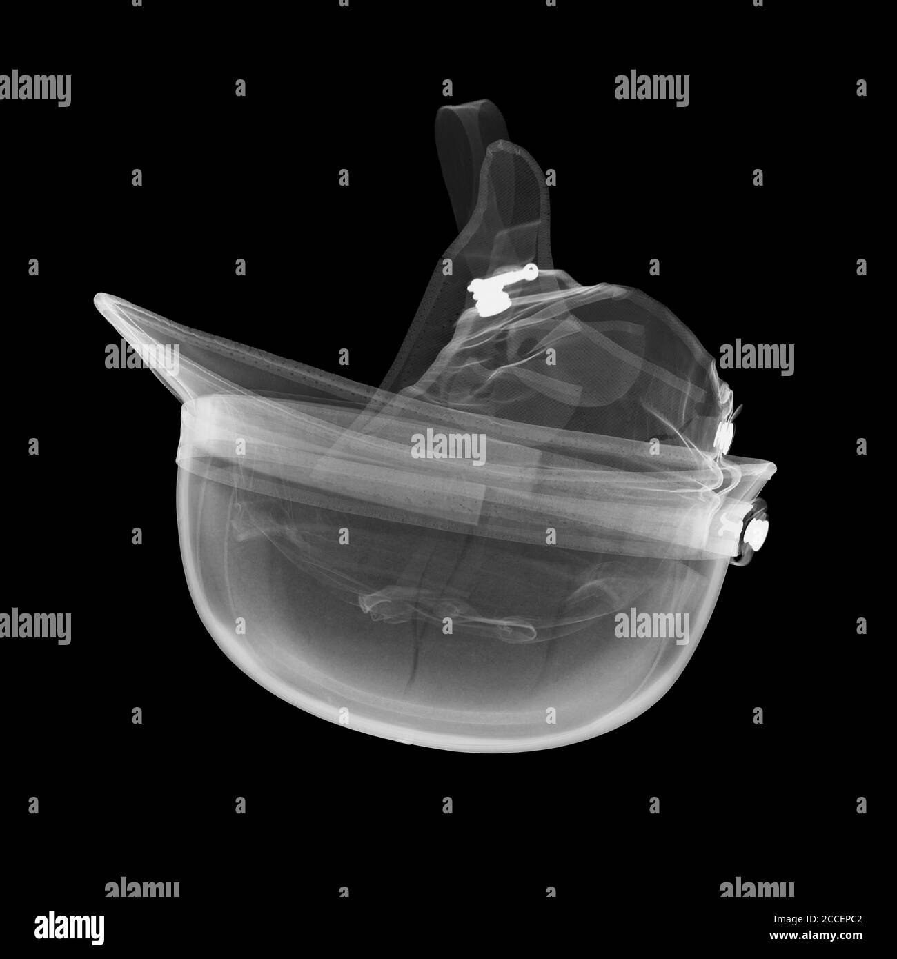Scooter helmet, X-ray Stock Photo