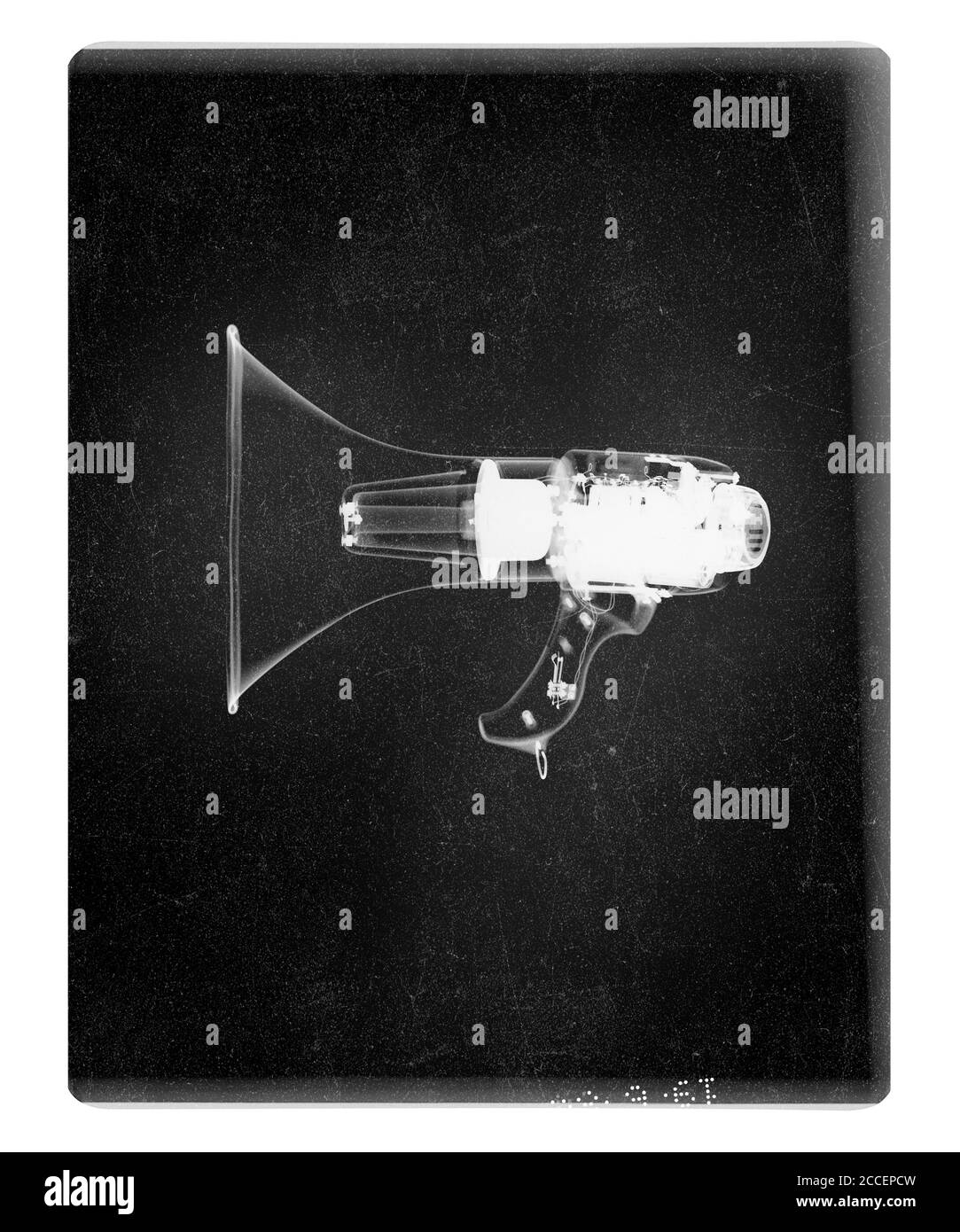 Megaphone, X-ray Stock Photo
