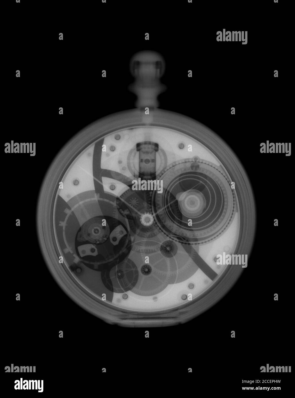 Pocket watch , X-ray Stock Photo