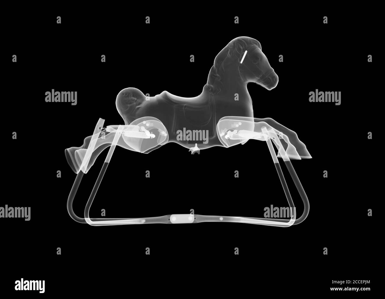 Rocking horse, X-ray Stock Photo