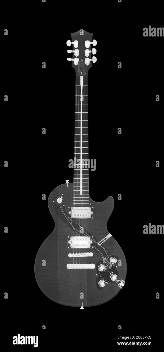 Guitar, X-ray Stock Photo