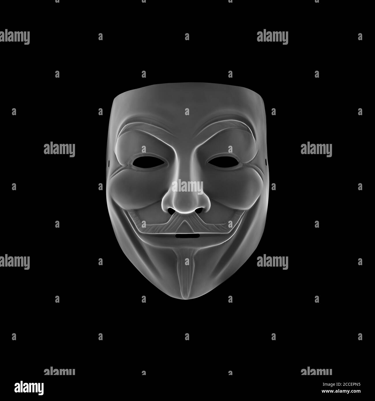 Vendetta mask, X-ray Stock Photo