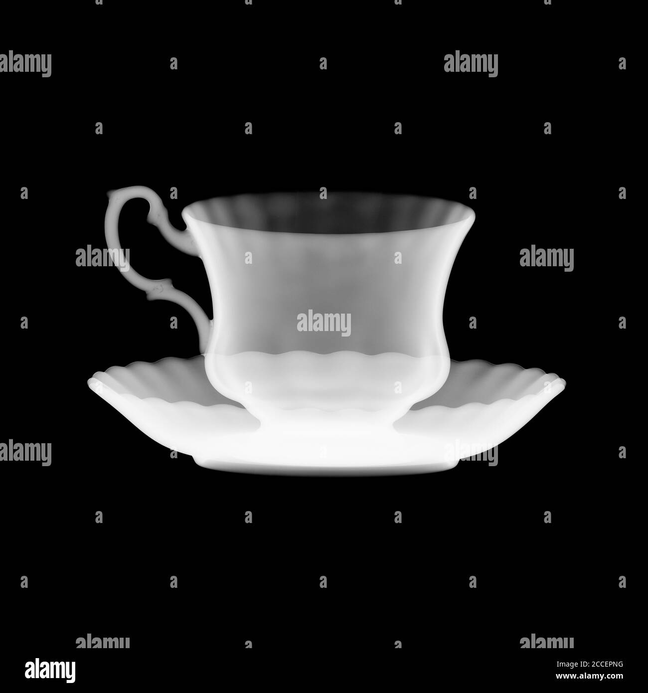 Teacup, X-ray Stock Photo