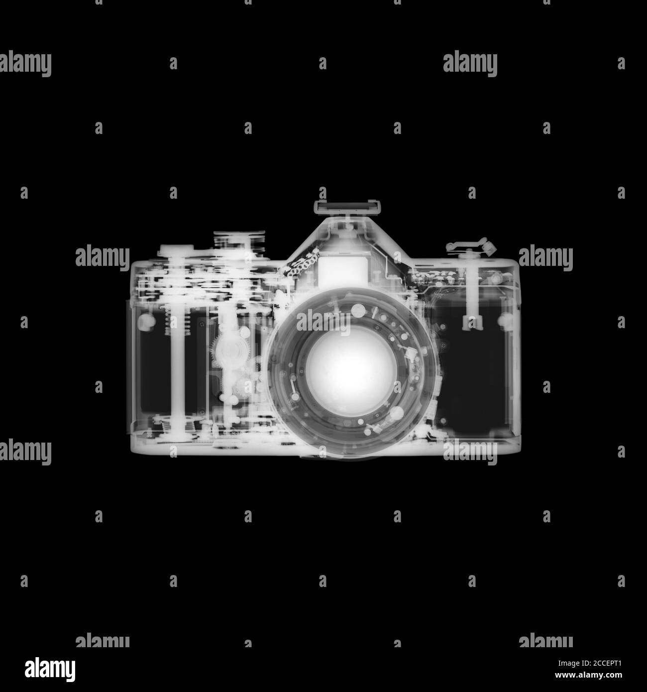 35mm film camera, X-ray Stock Photo