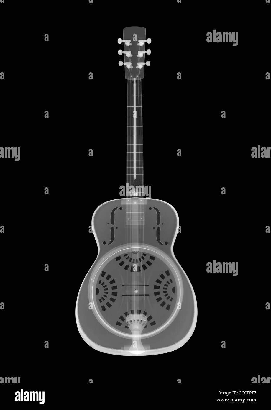 Acoustic guitar, Xray Stock Photo Alamy