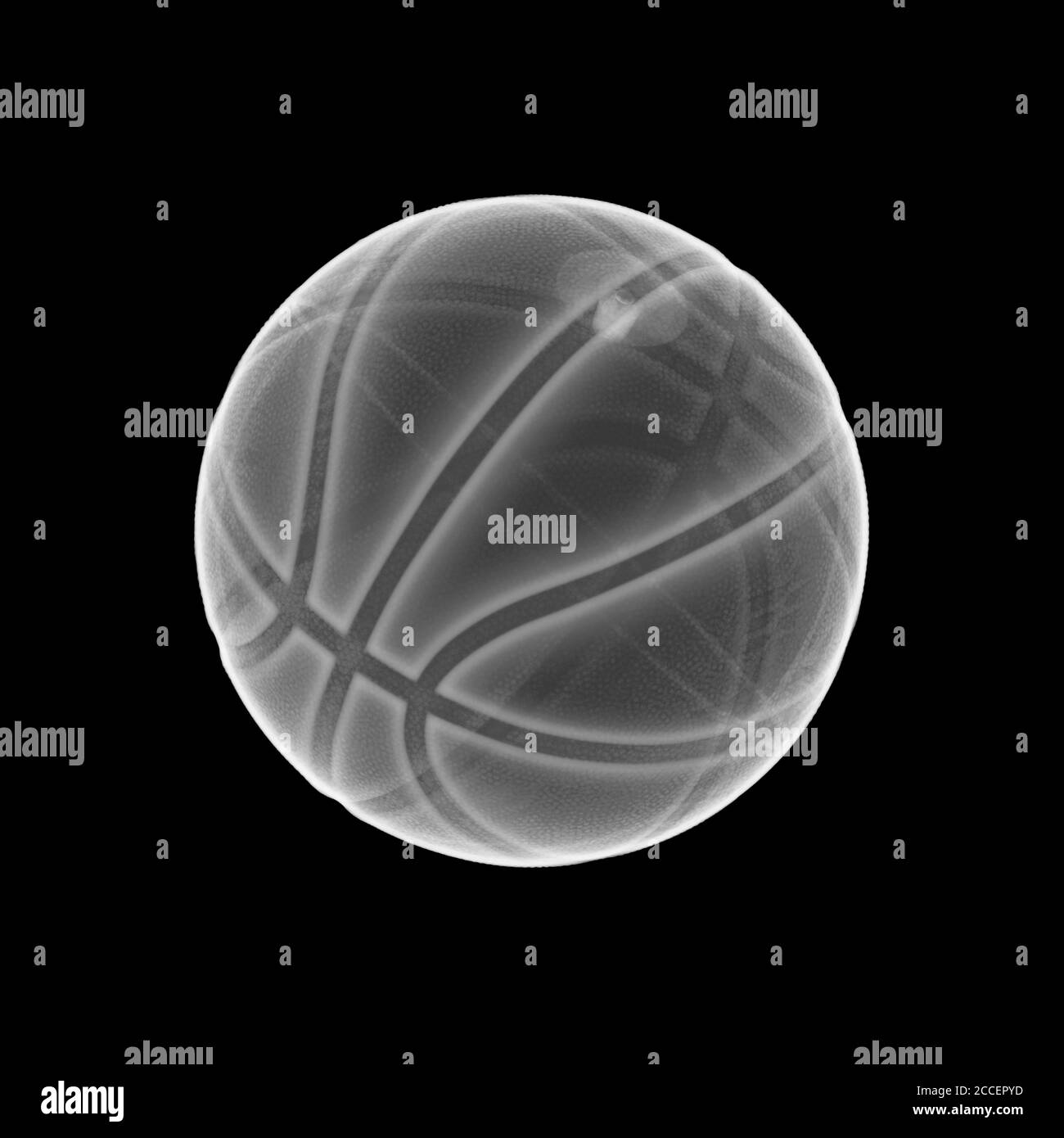 Basketball, X-ray Stock Photo