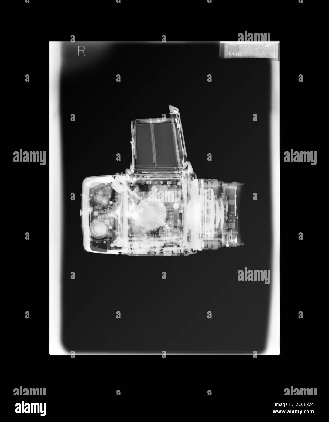 Medium format camera, X-ray Stock Photo