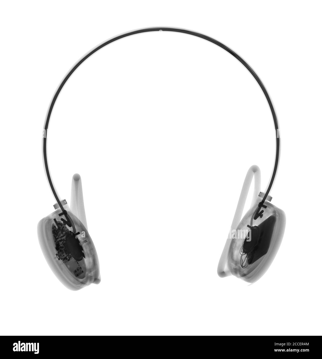 Headphones, X-ray Stock Photo
